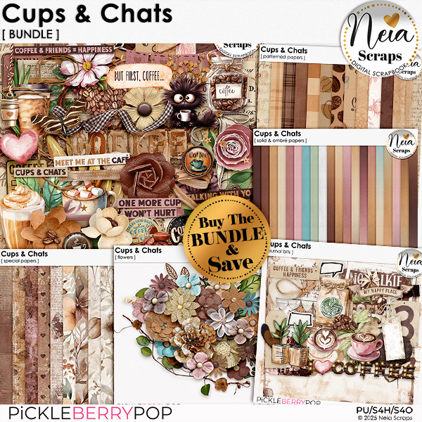 Cups & Chats - Bundle - by Neia Scraps