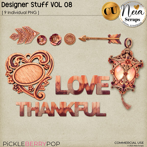 Designer Stuff - VOL 08 - CU - by Neia Scraps