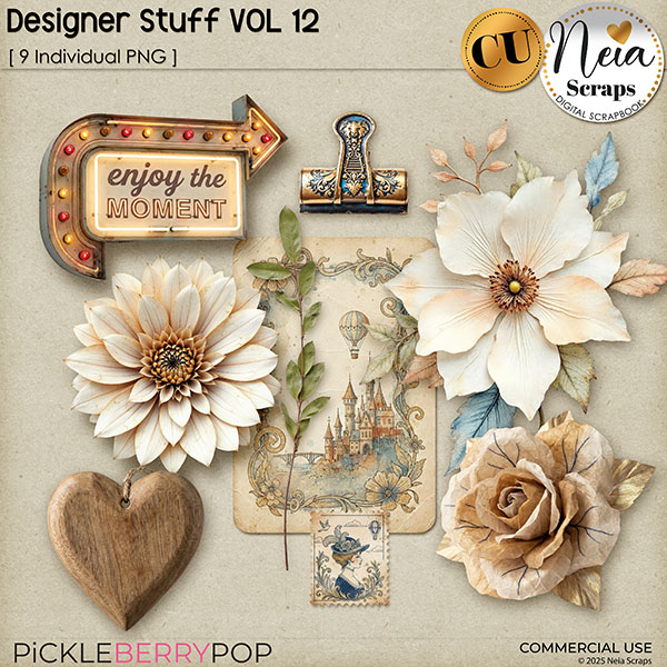 Designer Stuff - VOL 12 - CU - by Neia Scraps