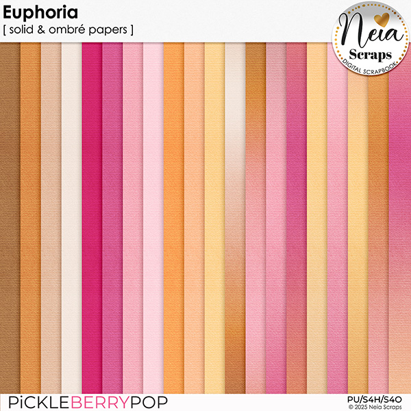 Euphoria - Solid & Ombré Papers - by Neia Scraps