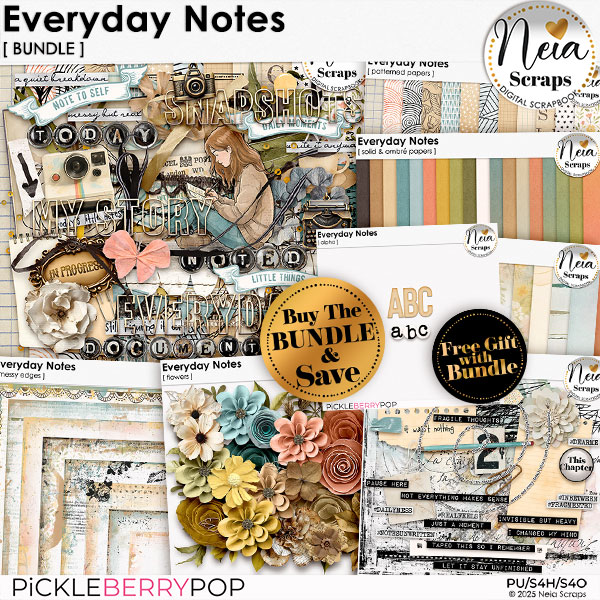 Everyday Notes - Bundle - by Neia Scraps