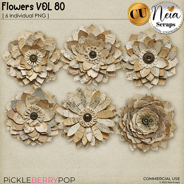Flowers VOL80 - CU - by Neia Scraps