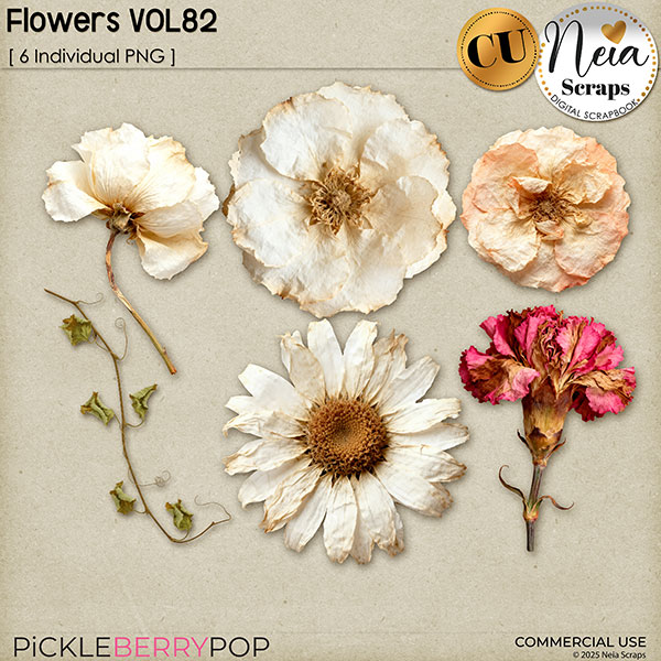Flowers VOL82 - CU - by Neia Scraps