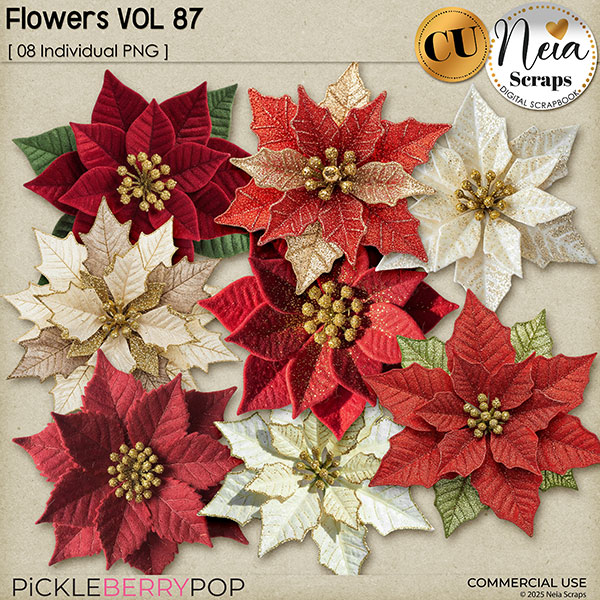 Flowers VOL87 - CU - by Neia Scraps