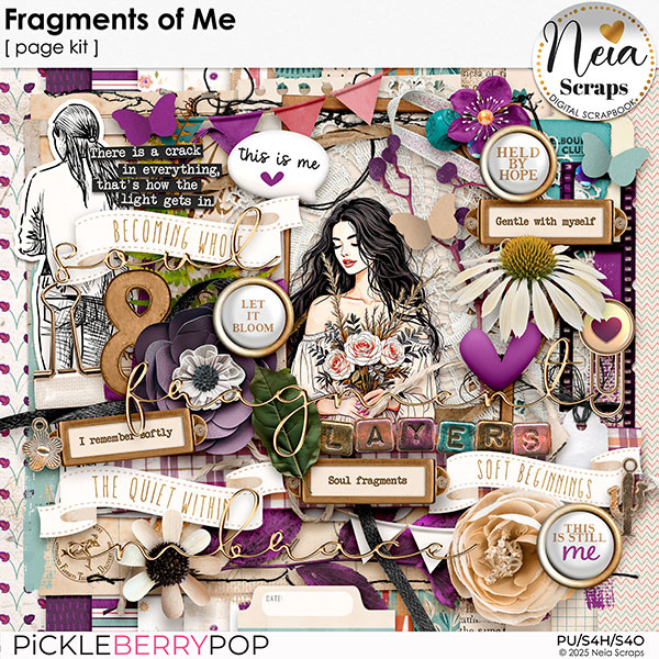 Fragments of Me - Page Kit - by Neia Scraps