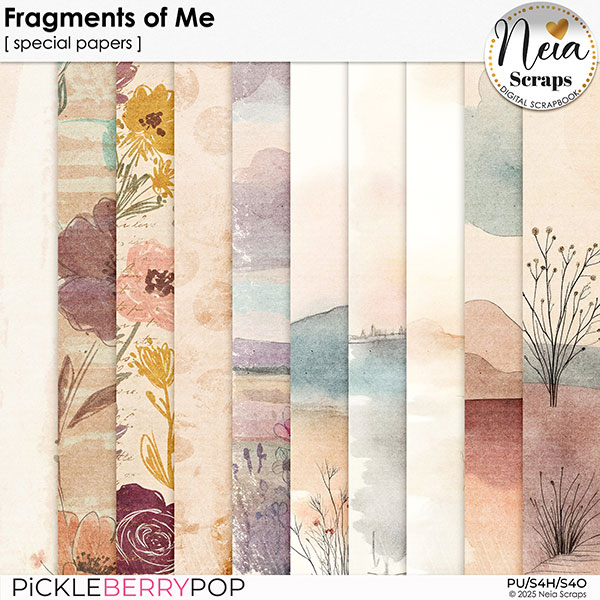 Fragments of Me - Special Papers - by Neia Scraps
