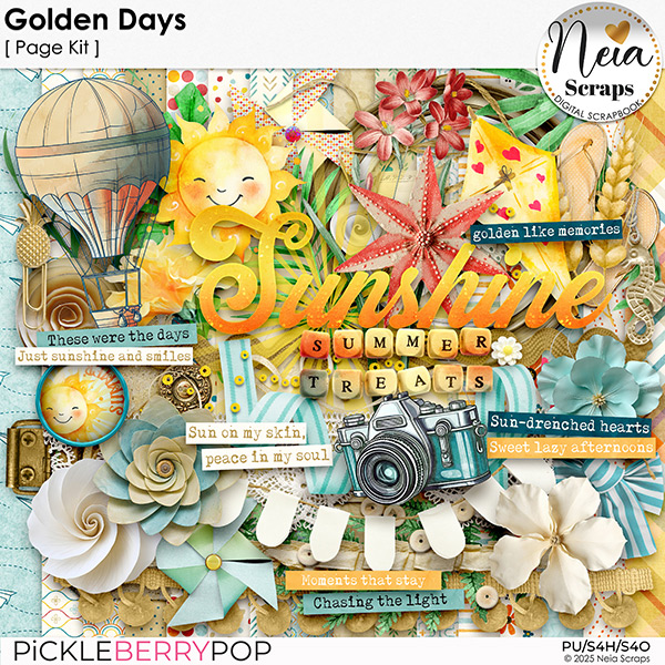 Golden Days - Page Kit - by Neia Scraps