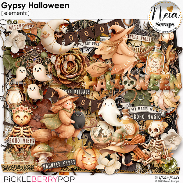 Gypsy Halloween - Elements - by Neia Scraps