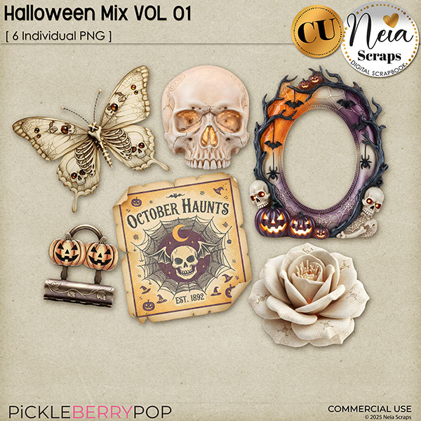 Halloween Mix VOL01 - CU - by Neia Scraps