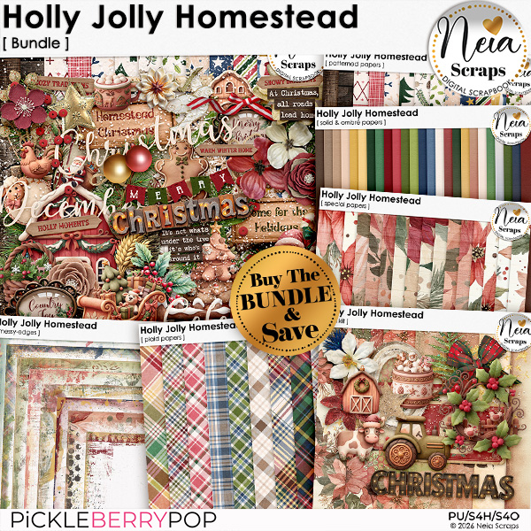 Holly Jolly Homestead - Bundle - by Neia Scraps