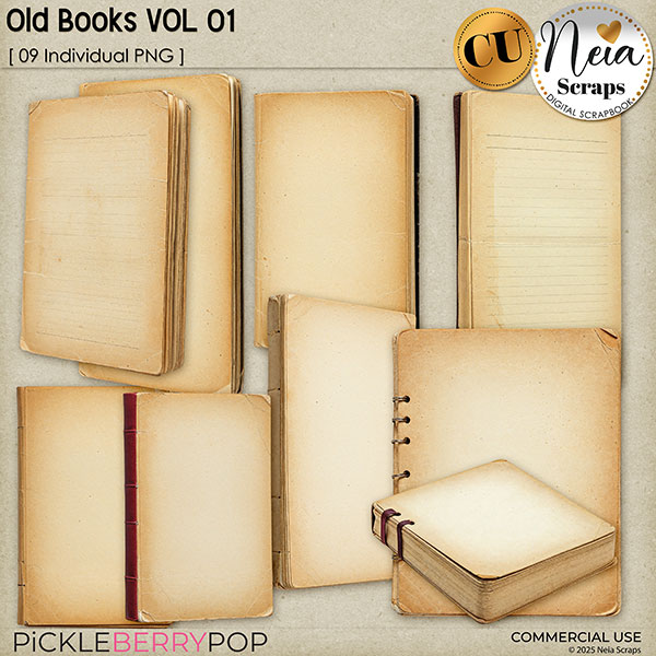 Old Books- VOL 01 - CU - by Neia Scraps
