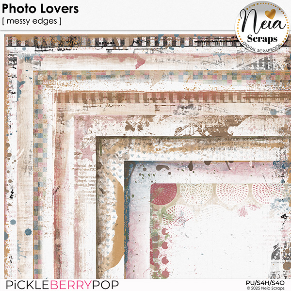 Photo Lovers - Messy Edges - by Neia Scraps