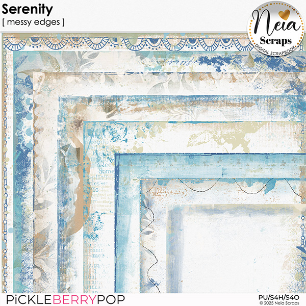 Serenity - Messy Edges - by Neia Scraps