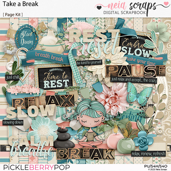Take a Break - Page Kit - by Neia Scraps