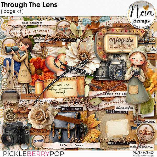 Through The Lens - Page Kit - by Neia Scraps