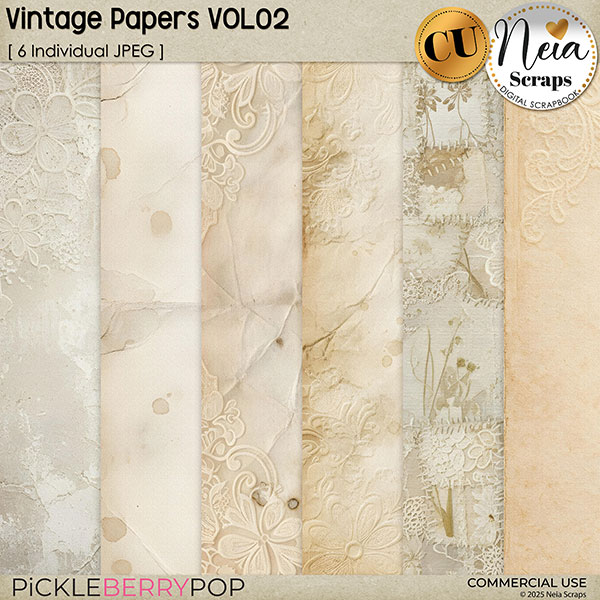 Vintage Papers VOL02 - CU - by Neia Scraps