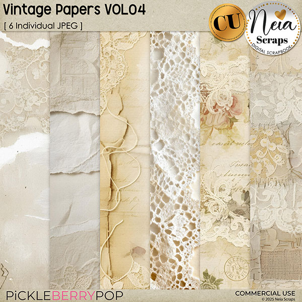 Vintage Papers VOL04 - CU - by Neia Scraps
