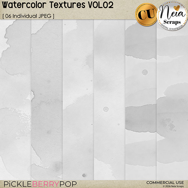 Watercolor Textures VOL02 - CU - by Neia Scraps