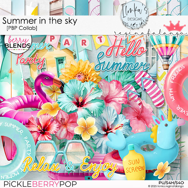 Summer in the Sky: July 2025 Berry Blends FWP Kit