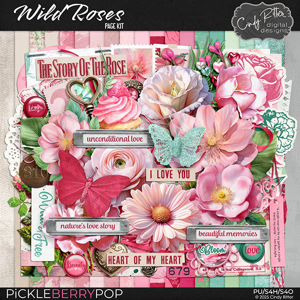 Wild Roses [Kit] by Cindy Ritter 