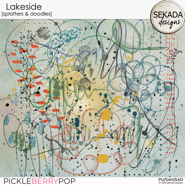 Lakeside [doodles & splatters] by Sekada Designs