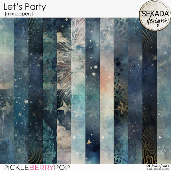 Let's Party [mix papers] by Sekada Designs 