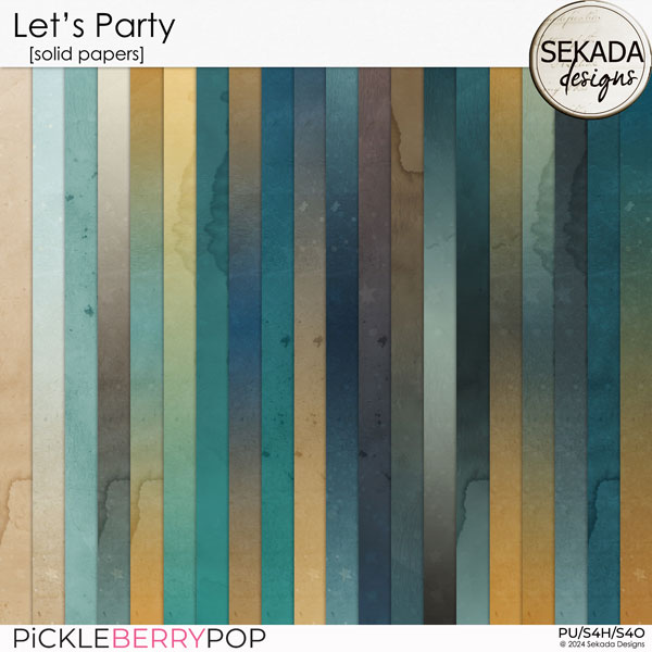 Let's Party [solid papers] by Sekada Designs