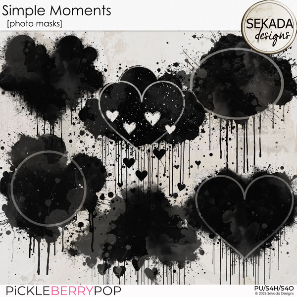 Simple Moments [photo masks] by Sekada Designs
