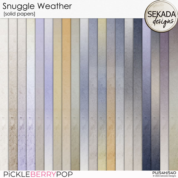 Snuggle Weather [solid papers] by Sekada Designs