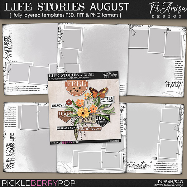 Life Stories Templates August 2022 Bundle 