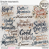 Simple Moments [word arts] by Sekada Designs 