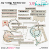 July Feelings: Sunshine Soul Stitched Bits by JB Studio