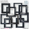 CU Black Watercolor Frames by Ilonka's Designs 