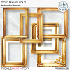CU Gold Watercolor Frames by Ilonka's Designs