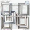 CU Silver Watercolor Frames Vol 1 by Ilonka's Designs