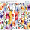 CU Summer Flowers Watercolor Papers Vol 8 by Ilonka's Designs