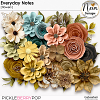 Everyday Notes - Flowers - by Neia Scraps