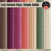 Lazy Autumn Days: Simple Solids