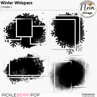 Winter Whispers - Masks - by Neia Scraps