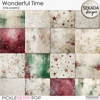 Wonderful Time [mix papers by Sekada Designs