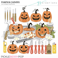Pumpkin Carvers Layered Templates (CU)