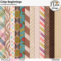 Crisp Beginnings - Patterned Papers - by Neia Scraps