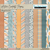 Autumn Comforts: Pattern Papers by Blue Heart Scraps