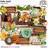 Hello April - Elements - by Neia Scraps