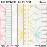 Bloom Grow Blossom | Hand Dyed Papers