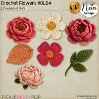 Crochet Flowers VOL4 - CU - by Neia Scraps