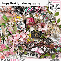 Happy Monthly-{February} Elements
