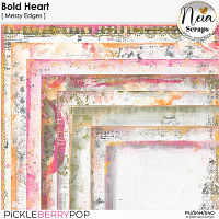 Bold Heart - Messy Edges - by Neia Scraps