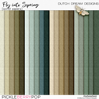 Fly into Spring - Solid Papers