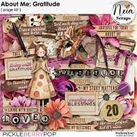 About Me: Gratitude - Page Kit - by Neia Scraps